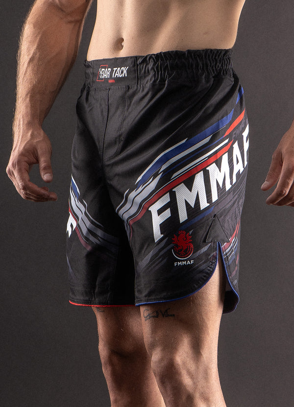 Shorts de MMA Bar Tack x FMMAF "Drift" - Noir