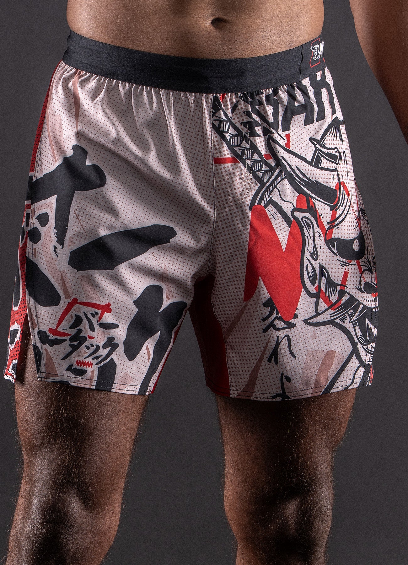 Bar Tack AeroMax™ “ONI 鬼” MMA Shorts - Sand