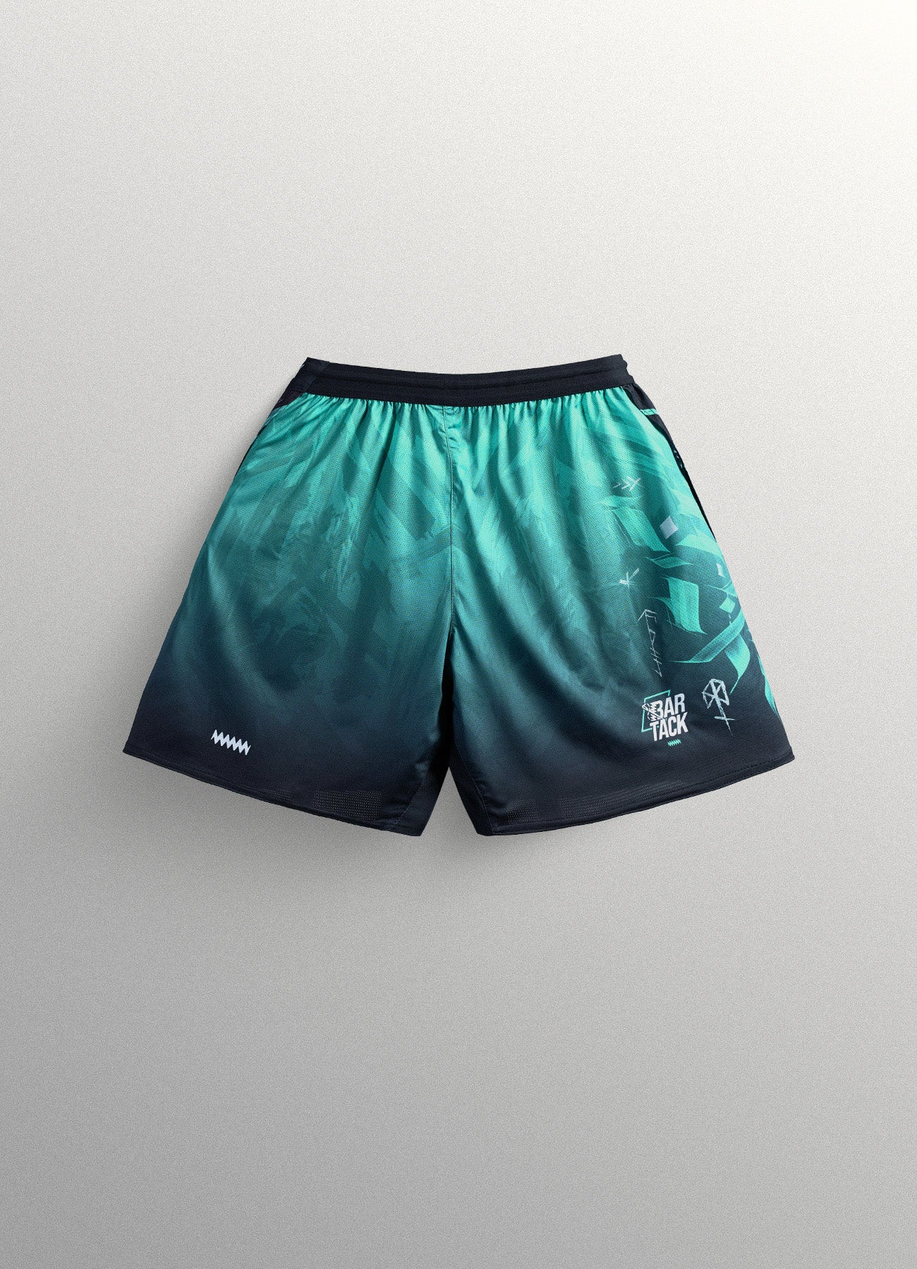 Short de MMA AeroMax™ "ODIN" - Gris/Cyan