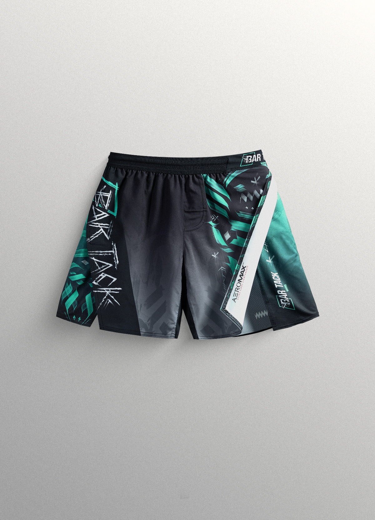 Short de MMA AeroMax™ "ODIN" - Gris/Cyan