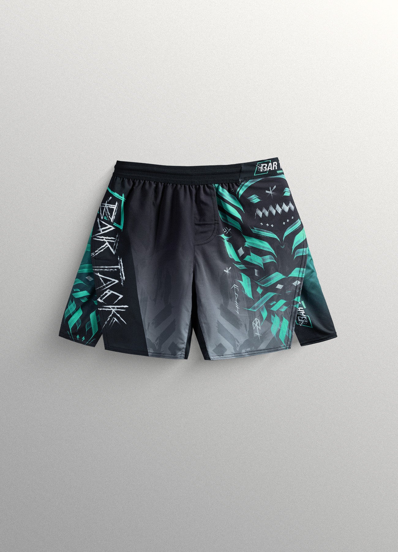 Short de MMA AeroMax™ "ODIN" - Gris/Cyan