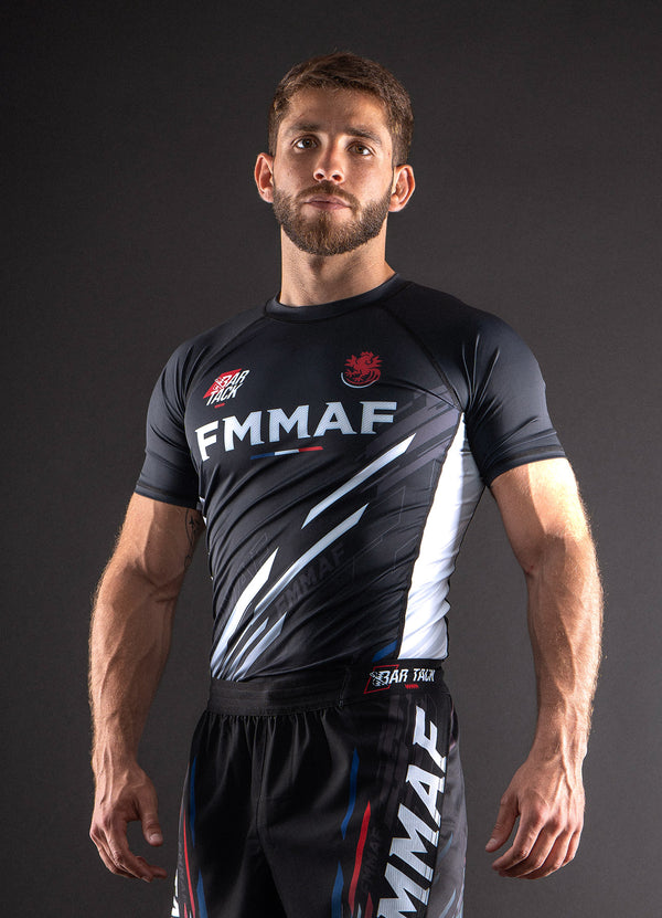 Rashguards Officiel Bar Tack x FMMAF "Drift" - Grade Blanc