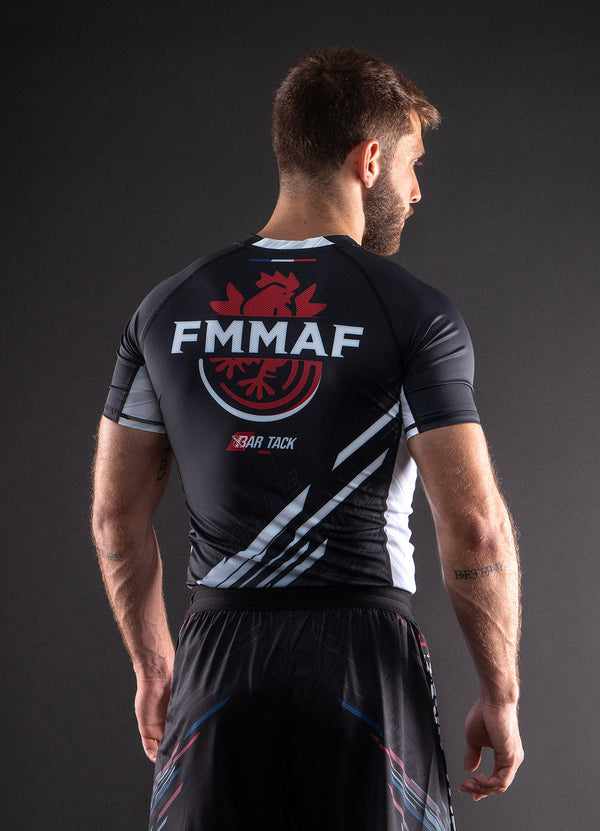 Rashguards Officiel Bar Tack x FMMAF "Drift" - Grade Blanc