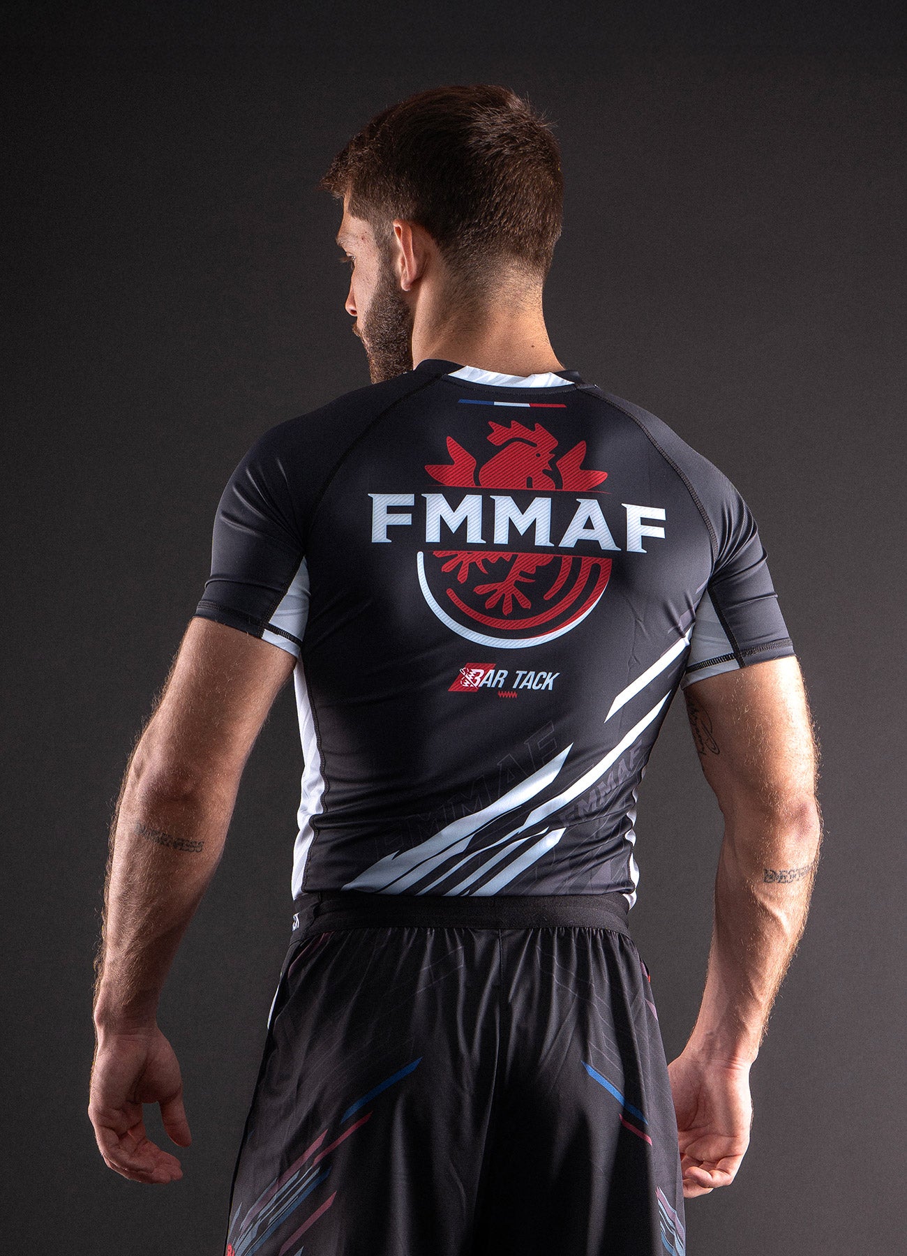 Rashguards Officiel Bar Tack x FMMAF &quot;Drift&quot; - Grade Blanc