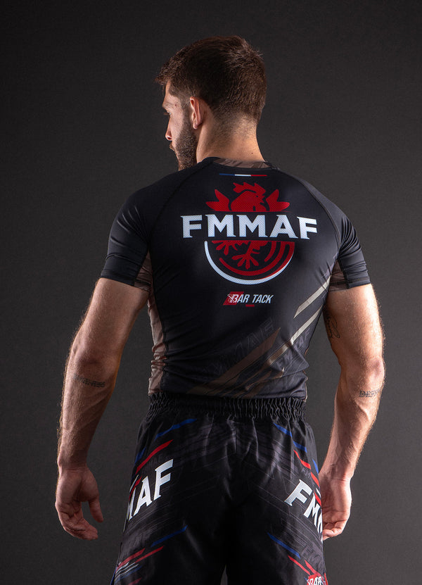 Rashguards Officiel Bar Tack x FMMAF "Drift" - Grade Marron
