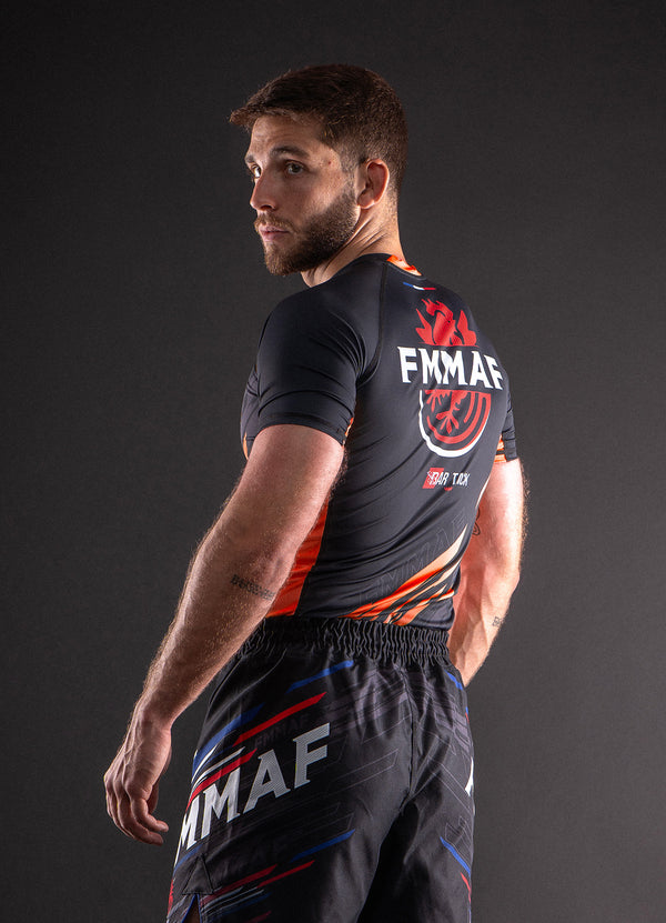 Rashguards Officiel Bar Tack x FMMAF "Drift" - Grade Orange