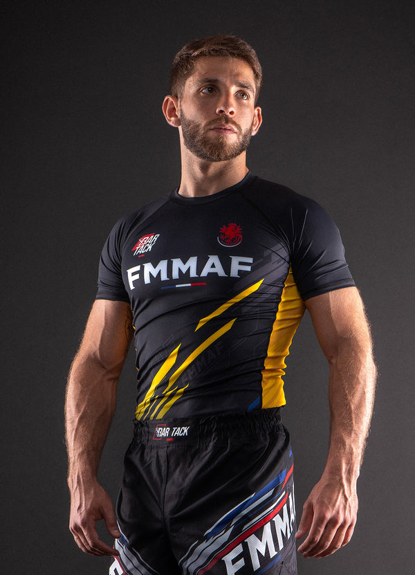 Rashguards Officiel Bar Tack x FMMAF "Drift" - Grade Jaune