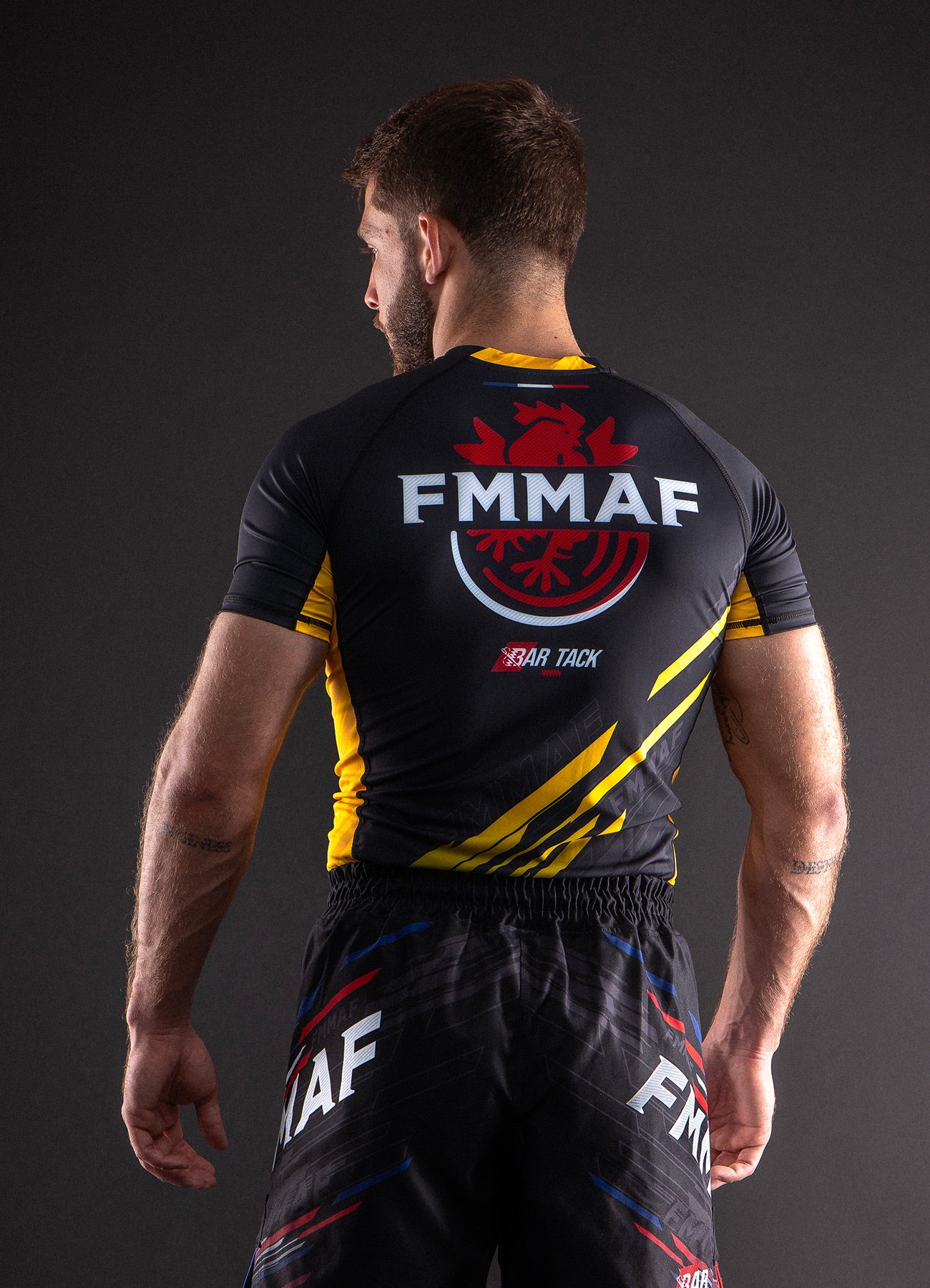 Rashguards Officiel Bar Tack x FMMAF &quot;Drift&quot; - Grade Jaune