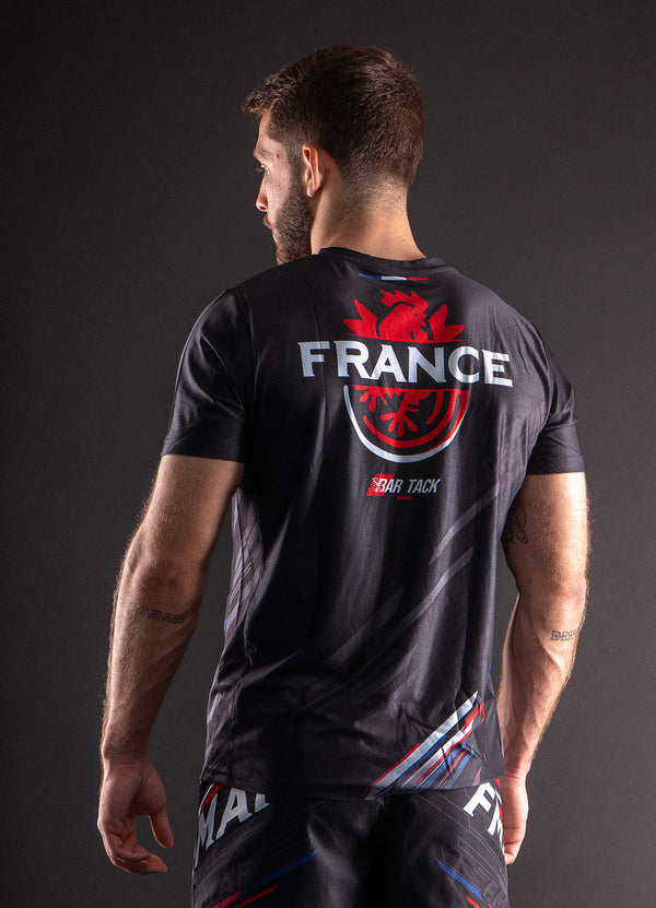 T-Shirt DryMax™ Bar Tack x FMMAF "Equipe de France"  - Noir