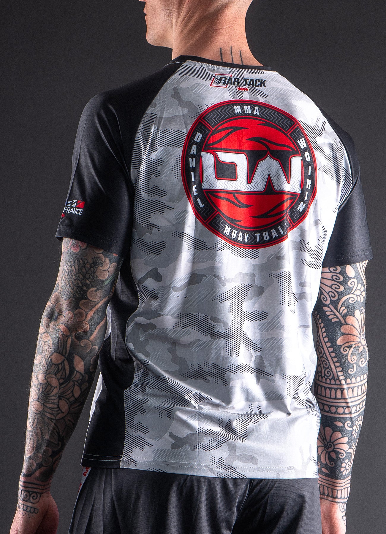 T-Shirt DryMax™ Bar Tack x Daniel Woirin &quot;Arctic Camo&quot; - Blanc/Noir
