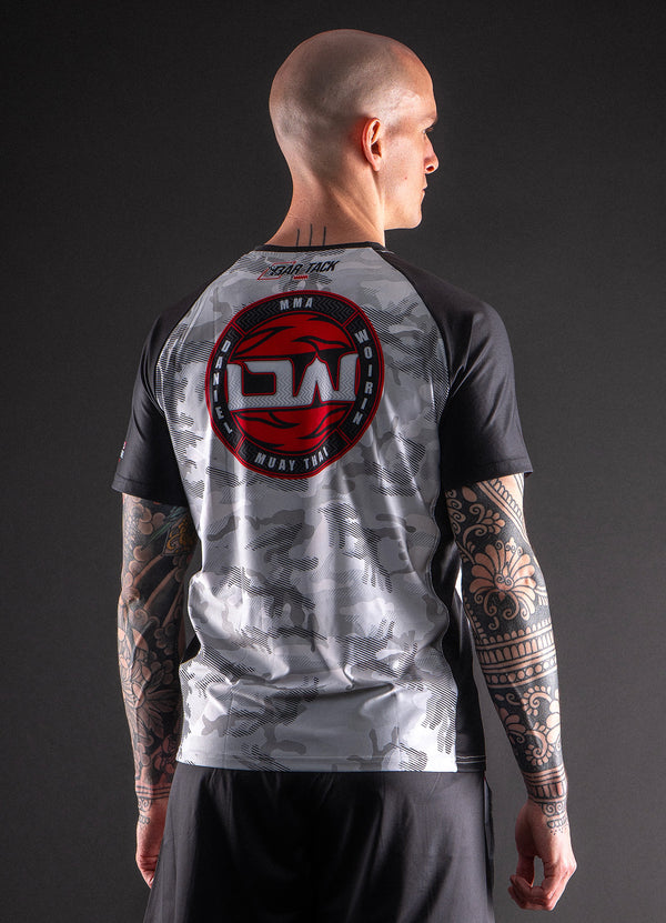 T-Shirt DryMax™ Bar Tack x Daniel Woirin "Arctic Camo" - Blanc/Noir