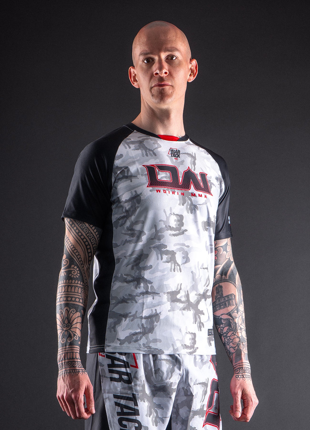 T-Shirt DryMax™ Bar Tack x Daniel Woirin &quot;Arctic Camo&quot; - Blanc/Noir