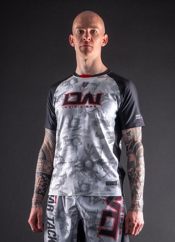T-Shirt DryMax™ Bar Tack x Daniel Woirin "Arctic Camo" - Blanc/Noir