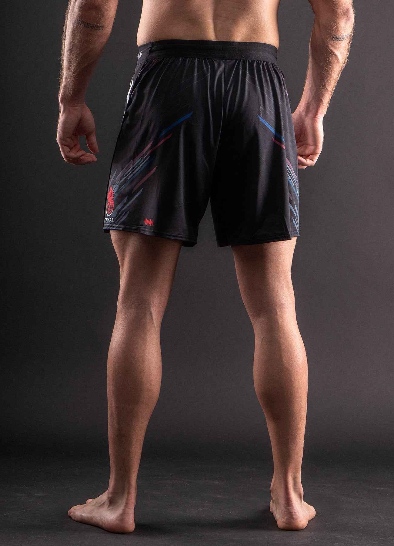 Short de MMA Bar Tack x FMMAF AeroMax™ &quot;DRIFT&quot; - Noir