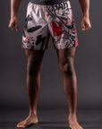Short de MMA Bar Tack AeroMax™ «ONI 鬼» - Sable