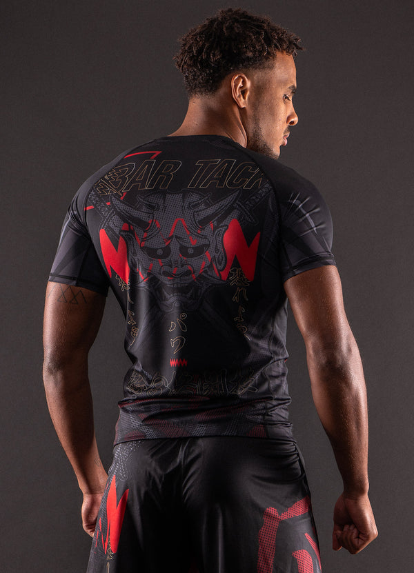 Rashguard Manches Courtes "ONI 鬼" - Noir