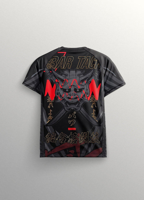 Rashguard Manches Courtes "ONI 鬼" - Noir