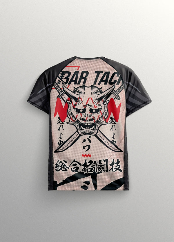 Rashguard Manches Courtes "ONI 鬼" - Sable
