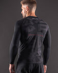 Rashguard Manches Longues Bar Tack «KUROGANE 黒鉄» - Noir
