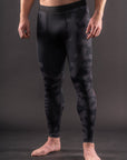 Spats de compression Bar Tack «KUROGANE 黒鉄» - Noir