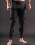 Spats de compression Bar Tack «KUROGANE 黒鉄» - Noir