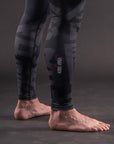 Spats de compression Bar Tack «KUROGANE 黒鉄» - Noir