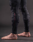 Spats de compression Bar Tack «KUROGANE 黒鉄» - Noir