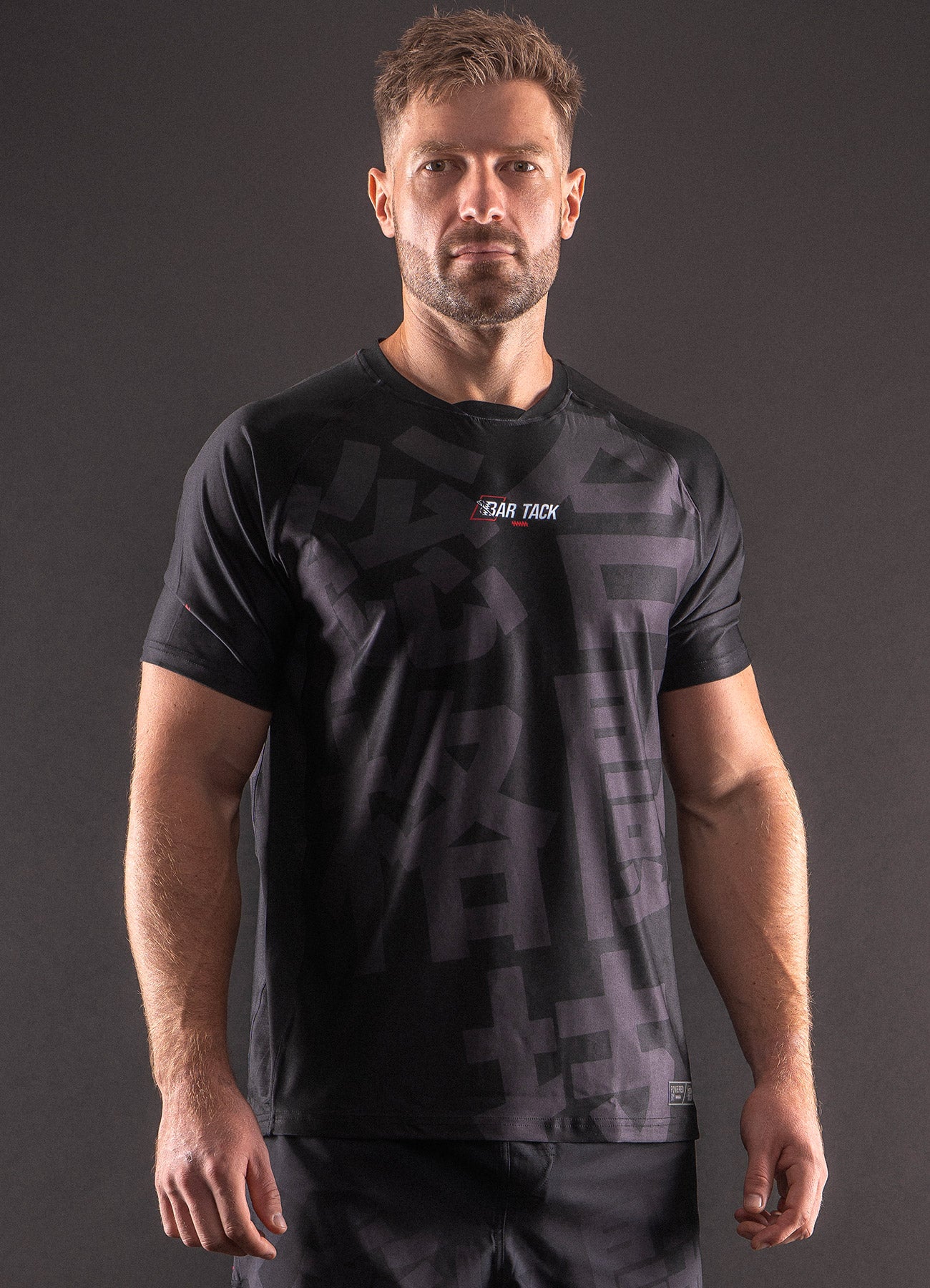T-Shirt DryMax™ Manches Courtes Bar Tack &quot;KUROGANE 黒鉄&quot; - Noir