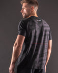 T-Shirt DryMax™ Manches Courtes Bar Tack "KUROGANE 黒鉄" - Noir