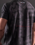 T-Shirt DryMax™ Manches Courtes Bar Tack "KUROGANE 黒鉄" - Noir