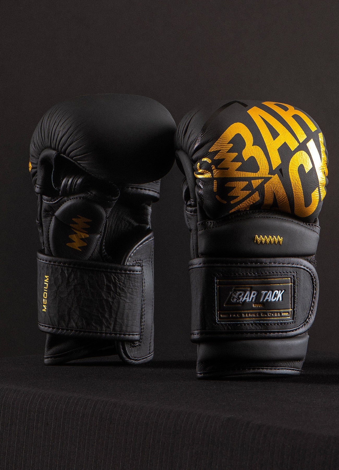 Gants de MMA Sparring Bar Tack Nova™ &quot;Gravity&quot; - Noir/Or