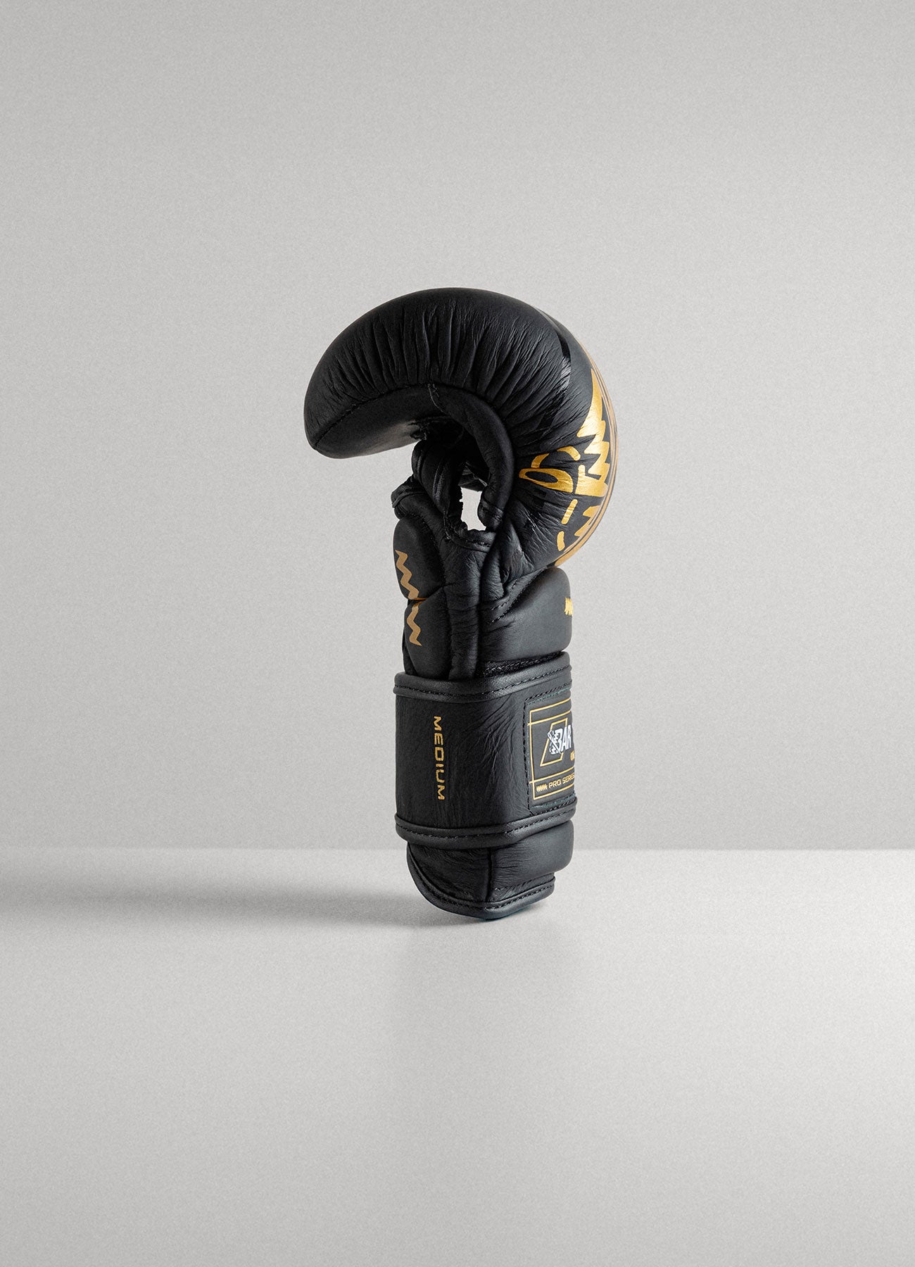 Nova™ "Gravity" Bar Tack MMA Sparring Gloves - Black/Gold