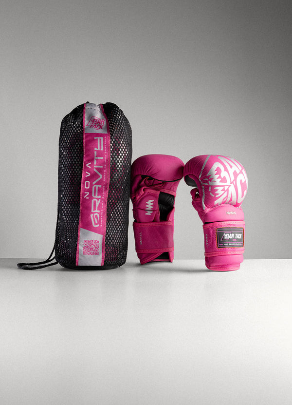 Gants de MMA Sparring Nova™ "Gravity" - Rose/Argent