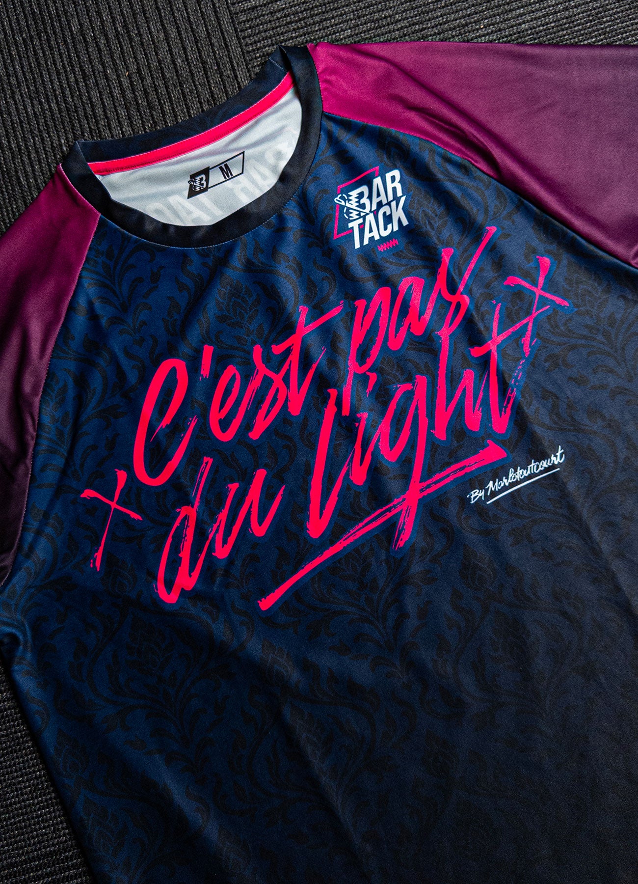 T-Shirt DryMax Bar Tack x Marlotoutcourt "C'est pas du Light" S2 - Bleu Marine