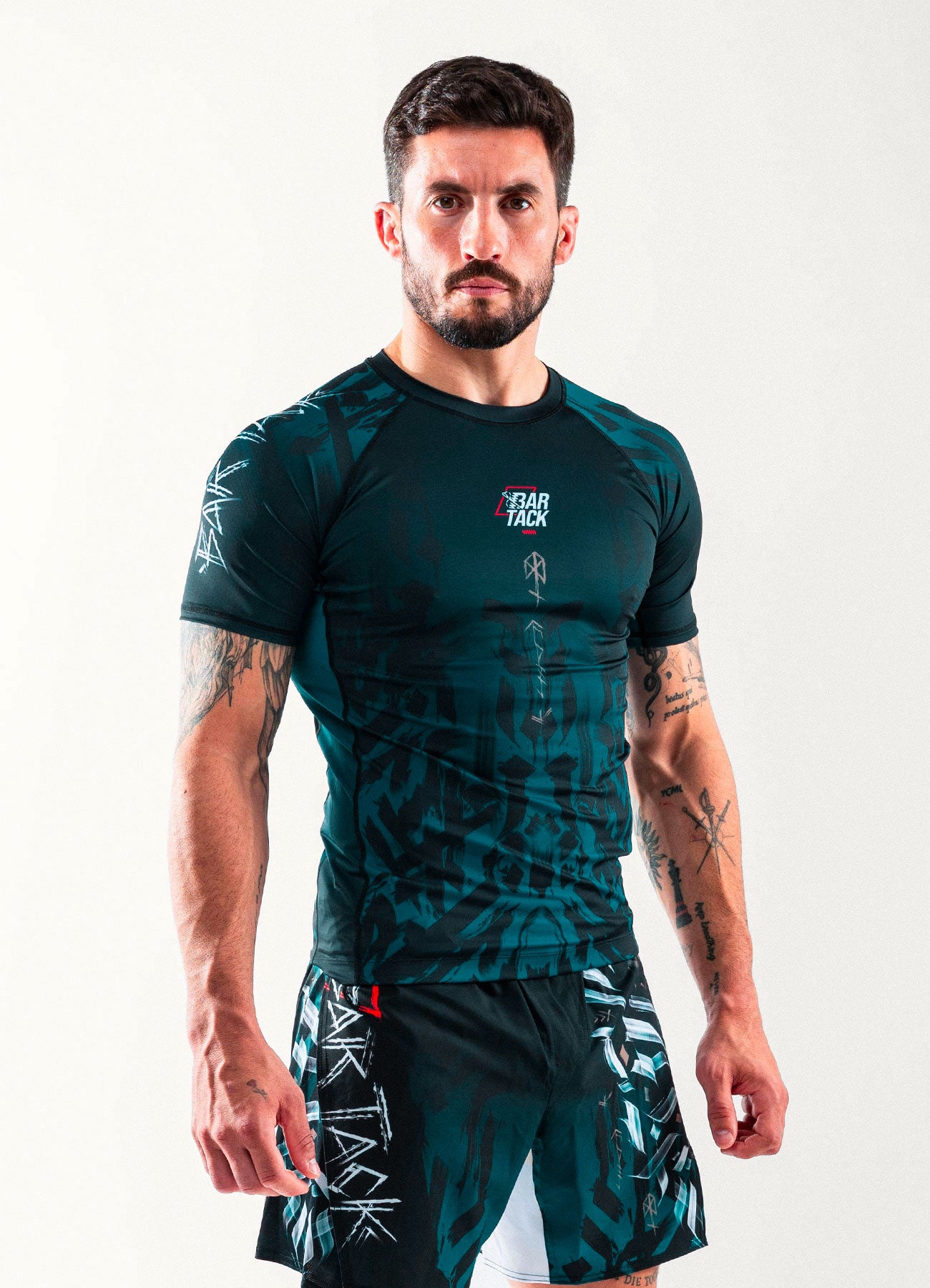 Rashguard Manches Courtes "ODIN" - Vert Forêt