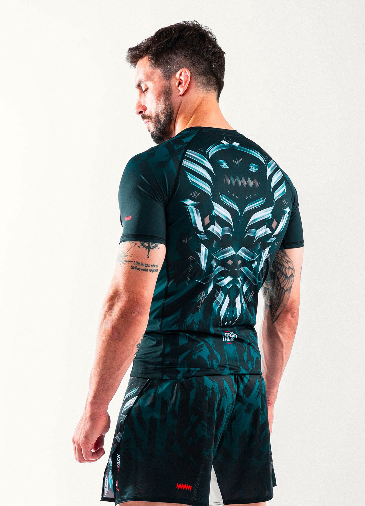 Rashguard Manches Courtes "ODIN" - Vert Forêt