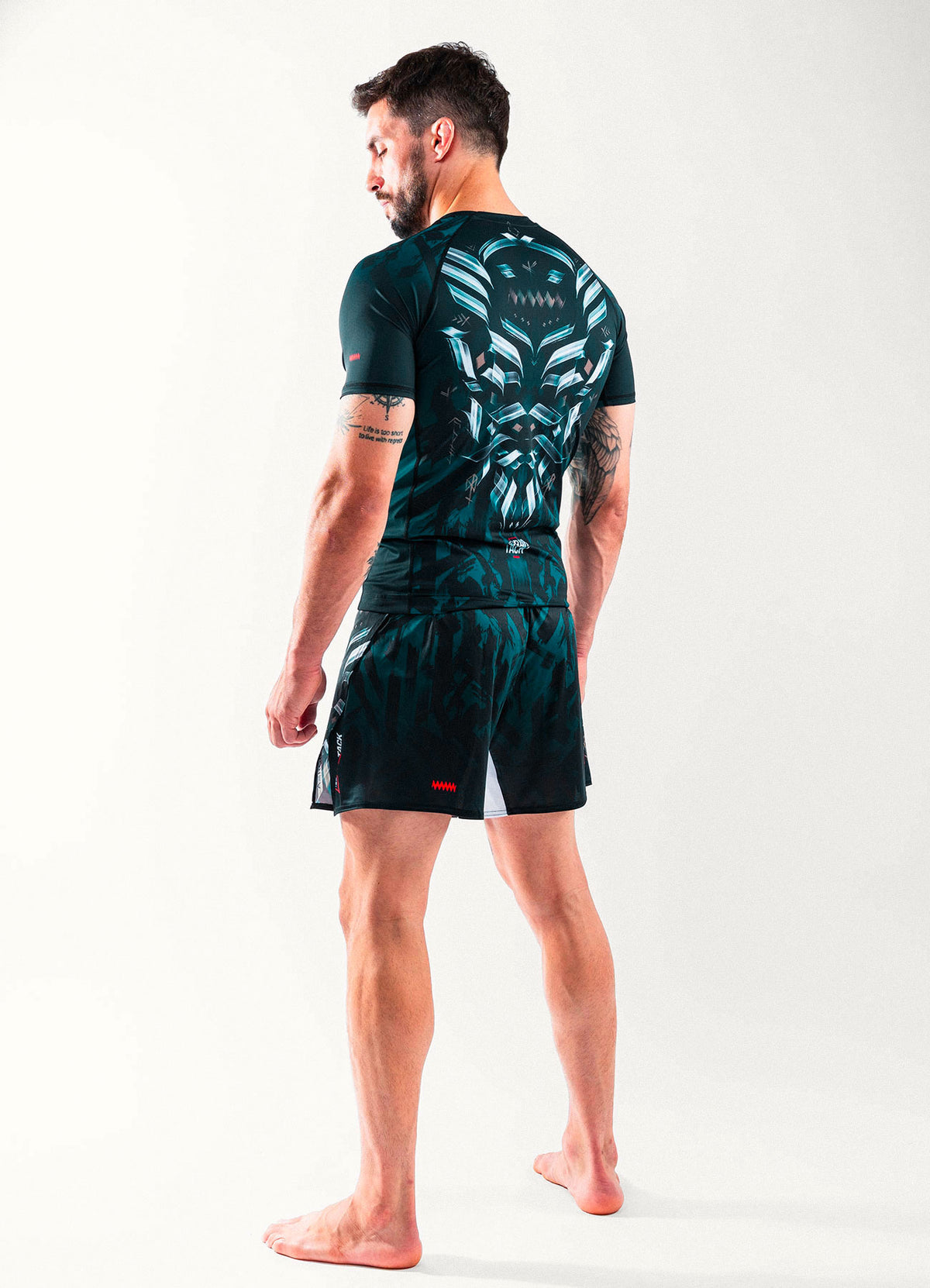 Rashguard Manches Courtes "ODIN" - Vert Forêt