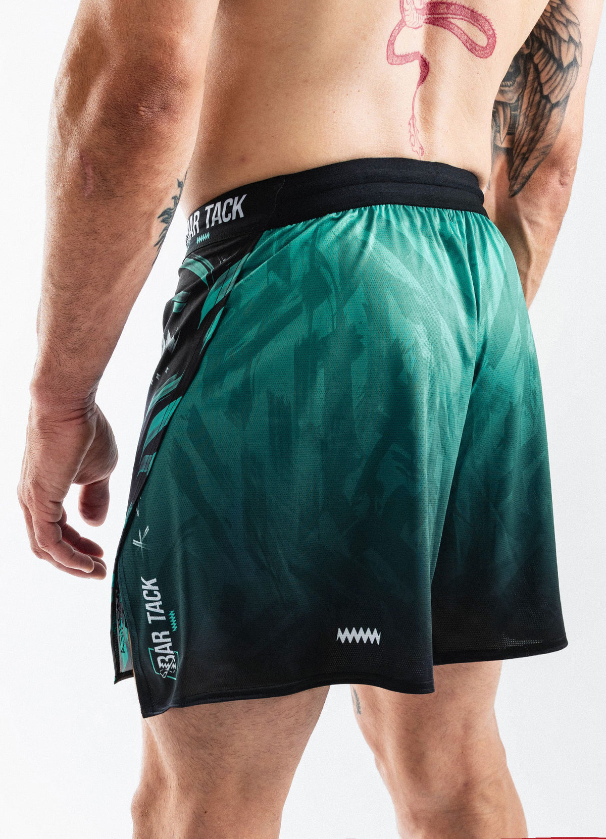 Short de MMA AeroMax™ "ODIN" - Gris/Cyan