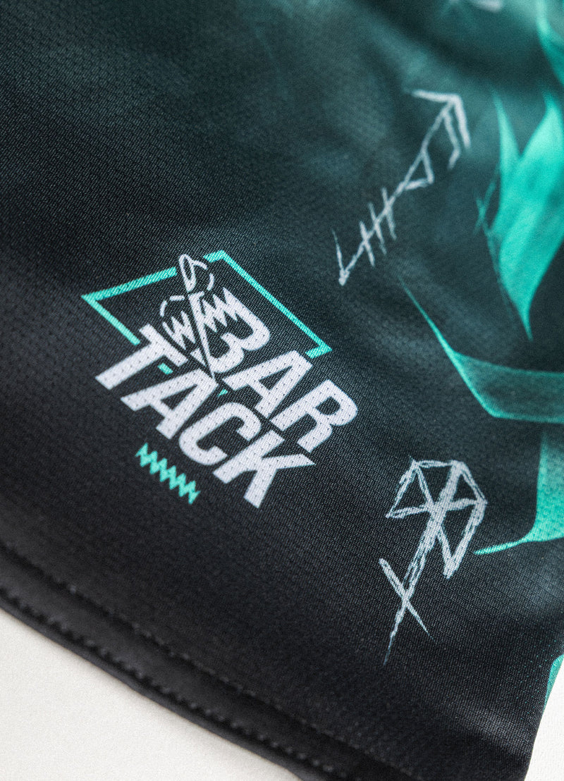 Short de MMA AeroMax™ "ODIN" - Gris/Cyan