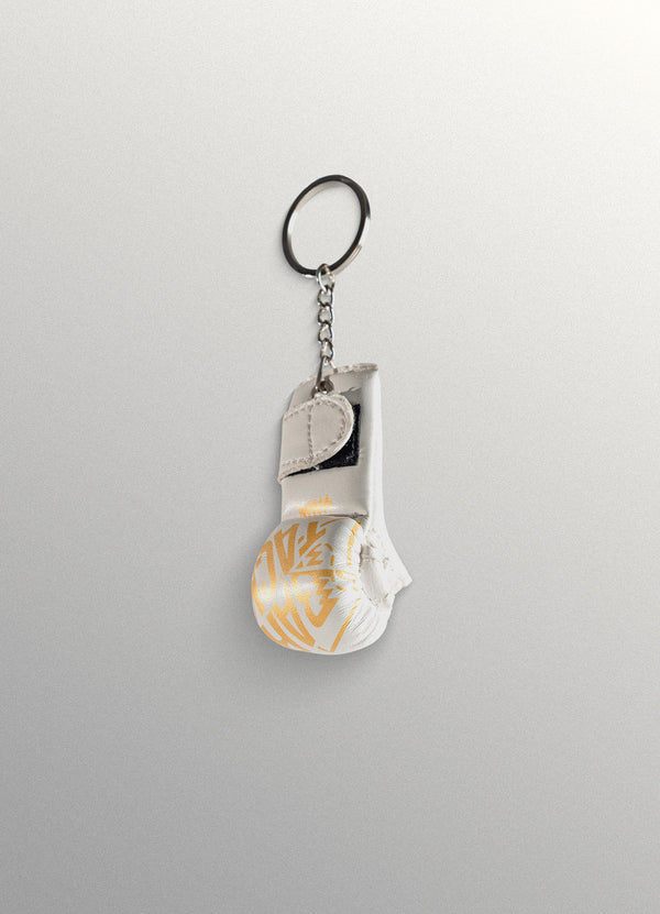 Porte-clés Gants MMA Nova™ "Gravity" - Blanc/Or