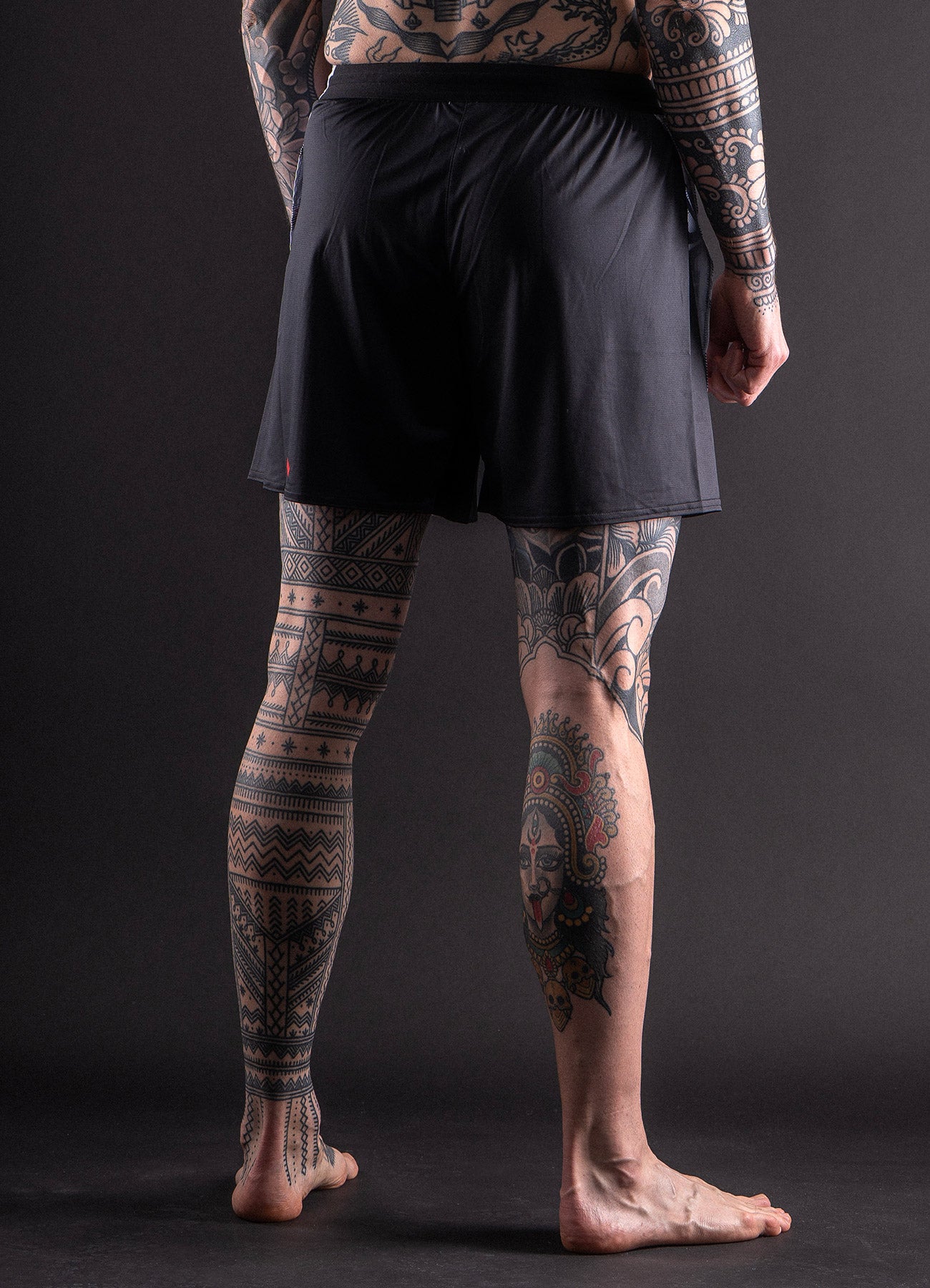 Short de MMA AeroMax™ Bar Tack x Daniel Woirin &quot;Arctic Camo&quot; - Blanc/Noir