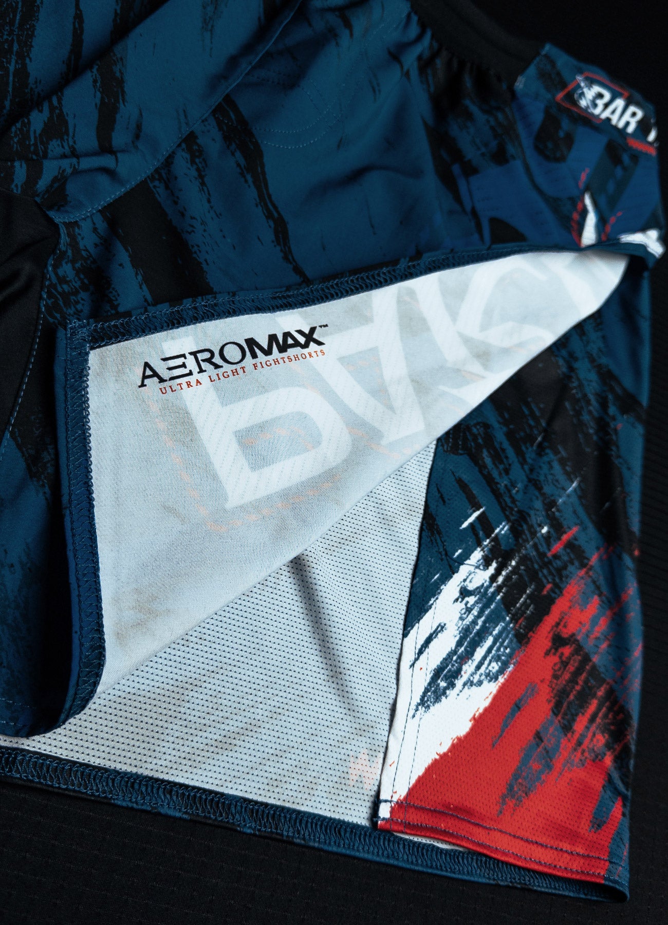 Short de MMA AeroMax™ &quot;Warfare&quot; Paris Edition - Bleu Marine