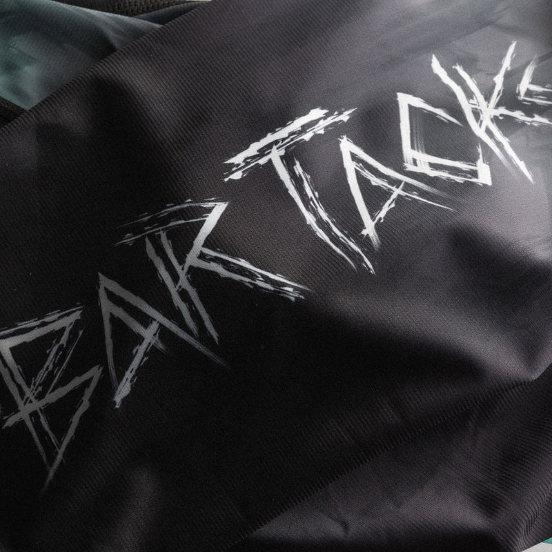 Rashguard Manches Courtes "ODIN" - Gris/Cyan